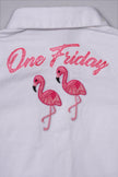 One Friday Kids Girls White Cotton Half Sleeves Top with Tie-up Knot - One Friday World