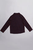 One Friday Kids Boys Navy Blue Stripes Night Suit - One Friday World