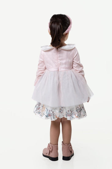 Shop You & Me Baby So Sweet Lace Frock Set (Pink, 3 pieces) Online in Qatar