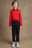 One Friday Kids Boys Navy Blue Regular fit Trouser