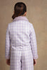 One Friday Kids Girls Lilac Checks With Sequence Jacket