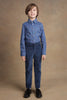 One Friday Kids Boys Navy Blue Straight Fit Trouser