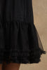 One Friday Kids Girls Black Sequinned Embroidered Dress