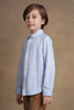 One Friday Kids Boys Lite Blue Full sleeves Shirt with Bow