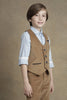 One Friday Kids Boys Camel Coloured Waist Coat