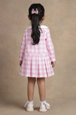 One Friday Baby Girls Pink & White Check Dress