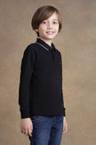 One Friday Kids Boys Black Solid T-shirt