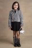 One Friday Kids Girls Grey Sequins Jacket