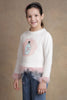 One Friday Kids Girls Off White Solid Top