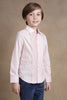 One Friday Kids Boys Soft Pink Full Sleeves Cotton Shirt