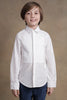 One Friday Kids Boys White Full sleeves Cotton Shirt