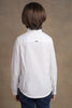 One Friday Kids Boys White Full sleeves Cotton Shirt