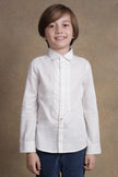 One Friday Boys White Full Sleeves Collared Shirt