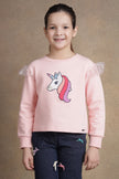 One Friday Kids Girls Pink Solid  Top