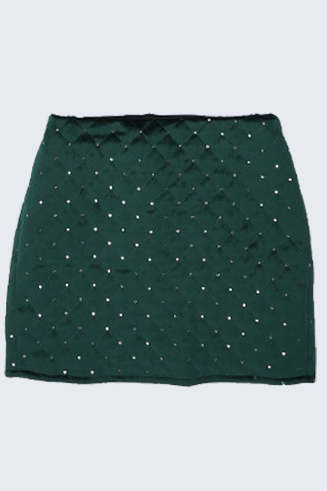 One Friday Kids Girls Green Solid Skirt