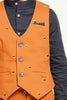 One Friday Kids Boys Rust V-Neck Waist Coat