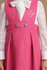 One Friday Girls Pink Boucle Dress