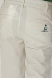 One Friday Kids Boys Off White Stretchable Cotton Solid Trouser With Pockets - One Friday World