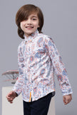 One Friday Boys Paisley Printed Cotton Shirt