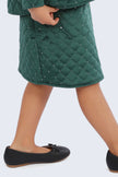 One Friday Kids Girls Green Solid Skirt