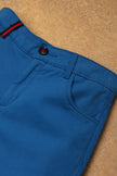 One Friday Kids Boys Blue Regular Fit Cotton Trouser