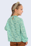 One Friday Kids Girls Green Top - One Friday World