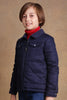 One Friday Boys Navy Blue Solid Jacket