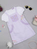 One Friday Baby Girls Striped Lilac Dungaree With Romper - One Friday World