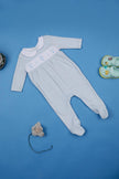 One Friday Infants Girls Blue Peter Pan Cotton Sleepsuit - One Friday World