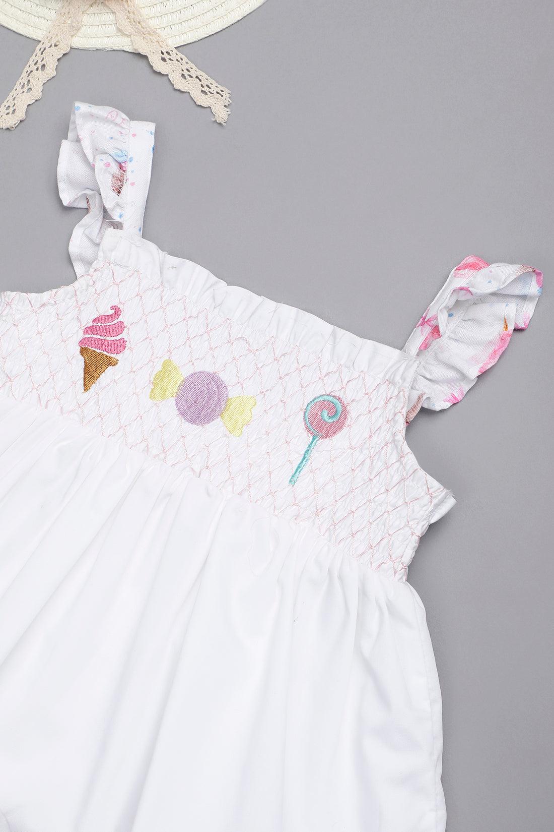 One Friday Baby Girls Off White Colored Candy Top With Skorts - One Friday World