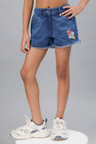 One Friday Girls Blue Denim Hot Shorts - One Friday World