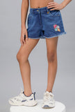 One Friday Girls Blue Denim Hot Shorts - One Friday World