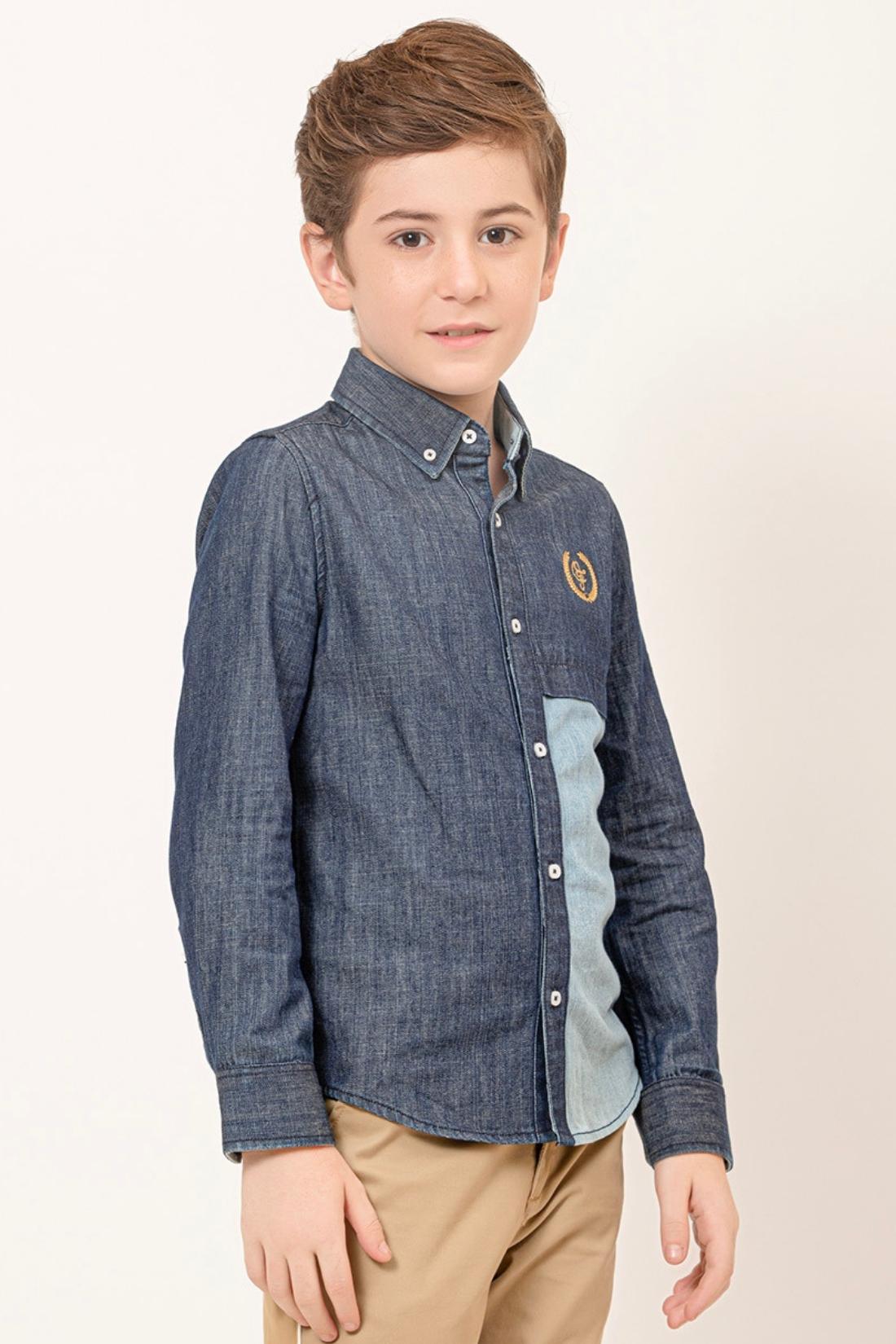 One Friday Kids Boys Blue Denim Shirt - One Friday World