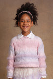 One Friday Girls Pink Solid Sweater