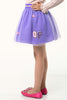 One Friday Kids Girls Lilac Mesh Fabric Skirt - One Friday World