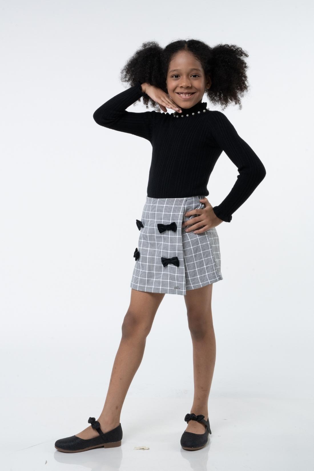 One Friday Checkered Whispers Skort - One Friday World