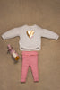 One Friday Baby Girls Multi Solid Top With Trouser