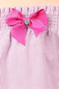 One Friday Kids Girls Pink Cotton Stripe Ruffle Sleeves Smocked Top - One Friday World