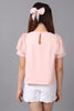 One Friday Girls Peach Round Neck Bambi Top - One Friday World