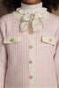 One Friday Girls Pink Checks Sweater