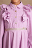 One Friday Kids Girls Lilac A-line Flared Dress