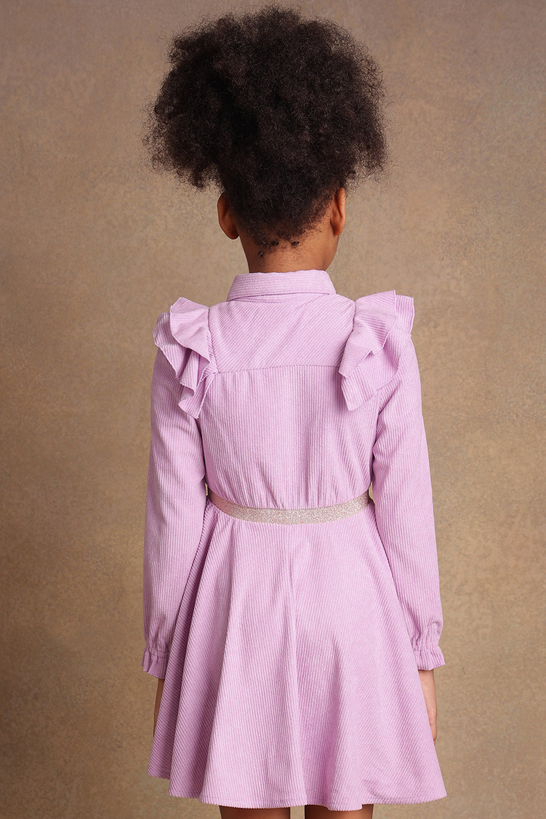 One Friday Kids Girls Lilac A-line Flared Dress