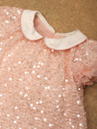 One Friday Baby Girls Nude Sequins Dress