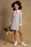 One Friday Kids Girls Grey T-Shirt Dress