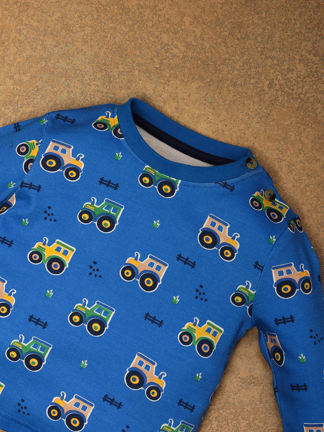 One Friday Baby Boys Blue Vehicle Print Night Suit