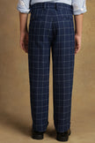 One Friday Kids Boys Blue Checks Trouser