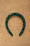 One Friday Green Plastic Abstract Hairbands