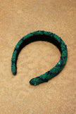 One Friday Green Plastic Abstract Hairbands