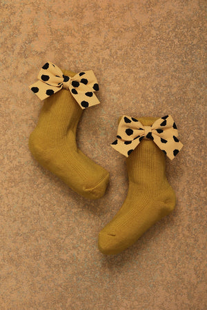 One Friday Yellow Knitted Solid Socks