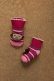 One Friday Pink Knitted Multi Colour Socks